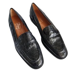 Diane B. Black Crocodile Loafers Womens Size  9 US New with tag- $695